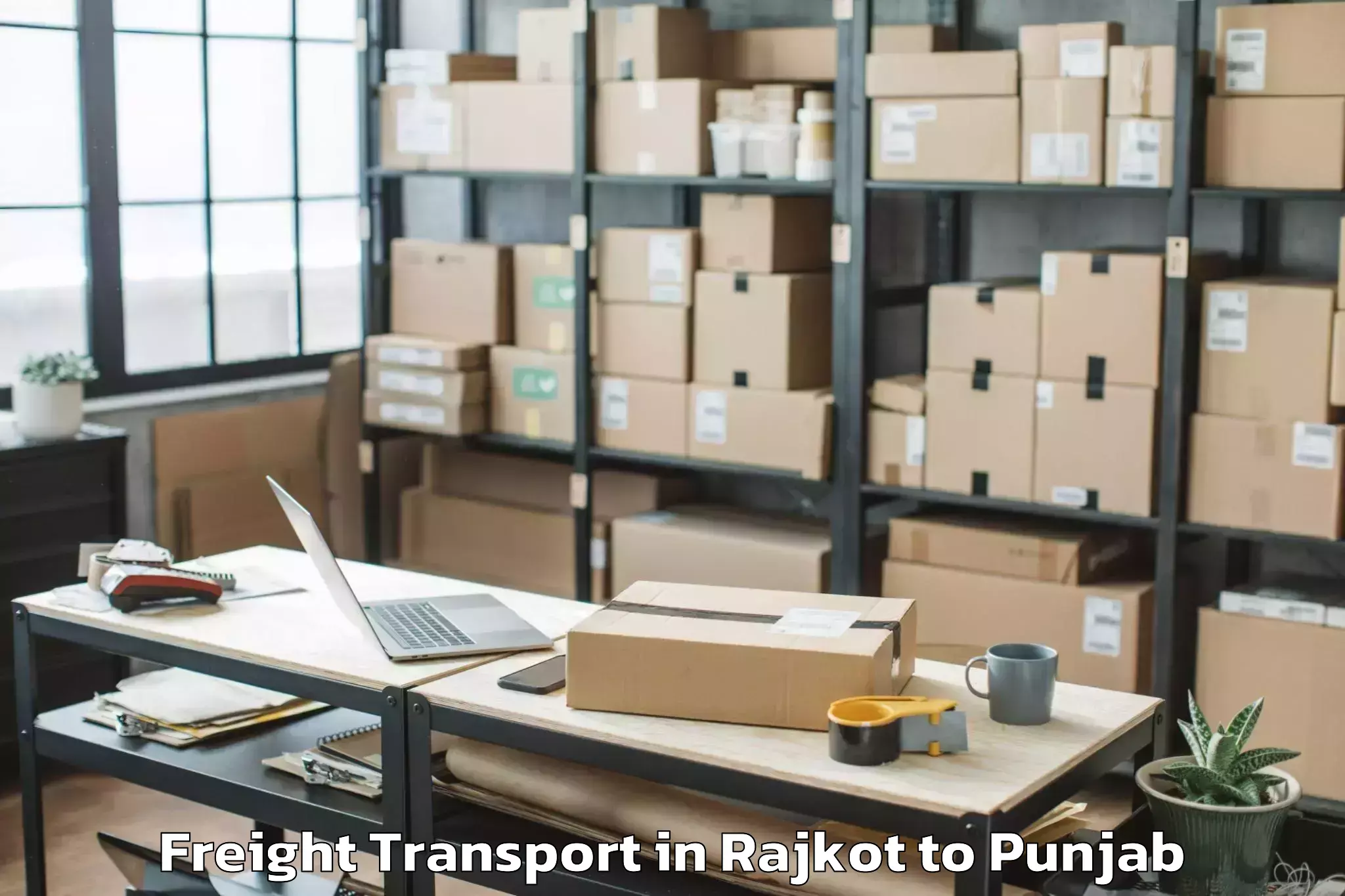 Affordable Rajkot to Goindwal Sahib Freight Transport